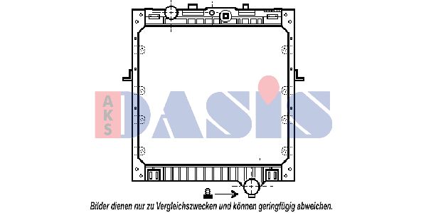 AKS DASIS Радиатор, охлаждение двигателя 290080N